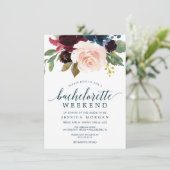 Invitation Bachelorette Weekend Itinéraire (Debout devant)