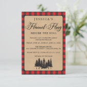 Invitation Bachelorette Weekend Itinéraire Flannel Fling (Debout devant)