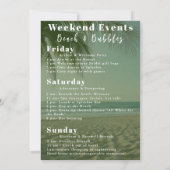 Invitation Bachelorette Weekend Magazine Couverture Invitatio (Dos)