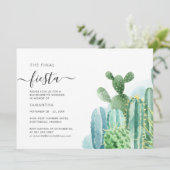 Invitation Bachelorette Weekend Party Itinéraire Cactus Plant (Debout devant)