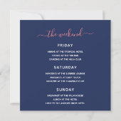 Invitation Bachelorette Weekend Party Palms tropicaux (Dos)