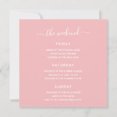 Invitation Bachelorette Weekend Party Palms tropicaux (Dos)