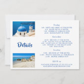 Invitation Bachelorette Weekend Santorini filles voyage (Dos)