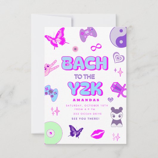 Invitation Bachelorette Y2K (Devant)