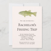 Invitation Bachelor's Fishing Trip Party (Devant)