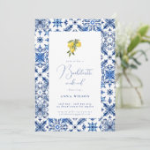 Invitation Bachelorte Bleue Méditerranéenne (Debout devant)