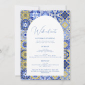 Invitation Bachelorte Bleue Méditerranéenne (Dos)