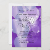 Invitation Bachelorte violette profonde (Dos)