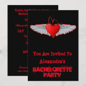 Invitation Bachelortie style rock tatouage Biker (Devant / Derrière)