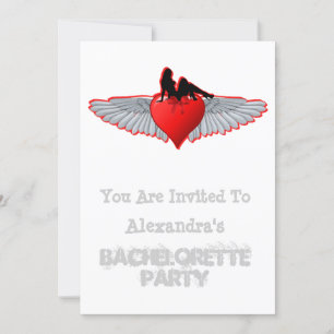 Invitation Bachelortie style rock tatouage Biker