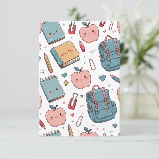 Invitation Back to school (Debout devant)