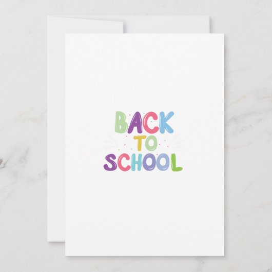 Invitation Back to school party (Dos)