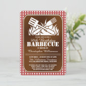 Invitation Back Yard Barbecue Party (Debout devant)