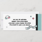 Invitation Backyard Movie Night, Any Age Birthday Party (Dos)