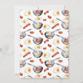 Invitation Bacon & Oeufs Petit déjeuner Brunch Fête des marié (Dos)