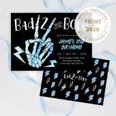 Invitation Bad TWO the Bone Boys Rad Second Birthday
