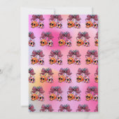 Invitation Bad Two The Bone Pink Purple 2e fête d'anniversair (Dos)