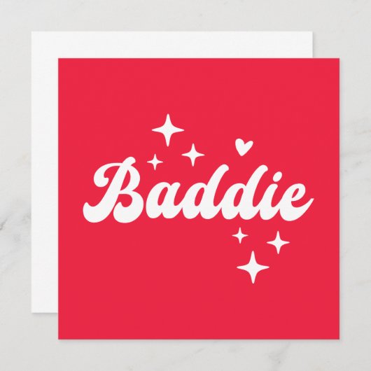 Invitation Baddie (Devant / Derrière)