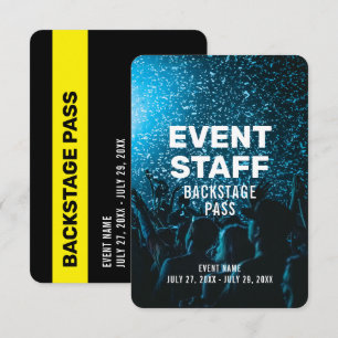 Invitation Badge d'identification de personnel de passage arr