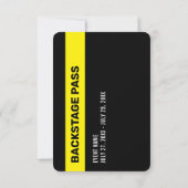 Invitation Badge d'identification de personnel de passage arr (Dos)