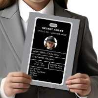 badge d'identité de l'agent secret Spy Party