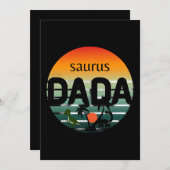 Invitation Badminto Saurus Rex Birdie Shuttle Dino (Devant / Derrière)