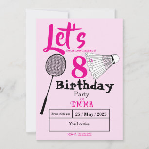 Invitation Badminton
