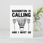 Invitation Badminton - Badminton (Debout devant)