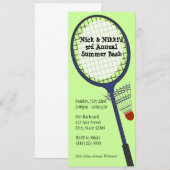 Invitation Badminton Party / Pique-nique (Devant / Derrière)