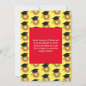 Invitation Bagel Petit-Déjeuner Brunch Graduation Party (Dos)