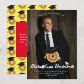 Invitation Bagel Petit-Déjeuner Brunch Graduation Party (Devant / Derrière)