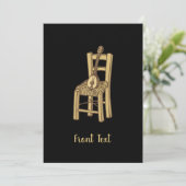 Invitation Baglama sur la chaise (Debout devant)