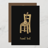 Invitation Baglama sur la chaise (Devant / Derrière)