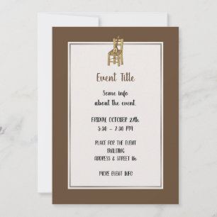 Invitation Baglama sur la chaise