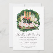 Invitation Bague à la fête du Nouvel An (Devant)