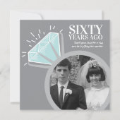 Invitation Bague de diamant de la soirée du 60e anniversaire  (Devant)