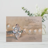 Invitation Bague de diamant Marquise brunch de lendemain de m (Debout devant)
