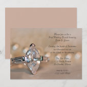 Invitation Bague de diamant Marquise Déjeuner du lendemain de (Devant / Derrière)