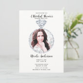 Invitation Bague de fiançailles de mariage diamant Shower Pho (Debout devant)