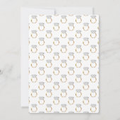 Invitation Bague de mariage diamant blanc moderne (Dos)