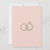 Invitation Bague en feuille de sortie entre filles célibatair (Dos)