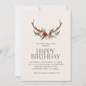 Invitation Bague fleurie en terre cuite moderne rustique (Devant)