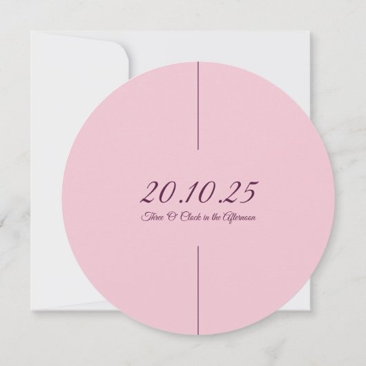 Invitation Bague florale violette (Dos)