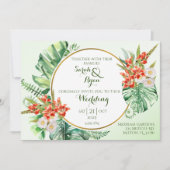 Invitation Bague tropicale avec détails (Devant)