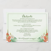 Invitation Bague tropicale avec détails (Dos)