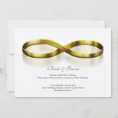 Invitation Bagues en or à l'infini (Dos)