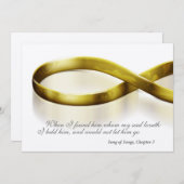 Invitation Bagues en or à l'infini (Devant / Derrière)