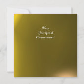 Invitation BAGUES MAGIQUES, MONOGRAMME gemme glace jaune (Dos)