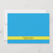 Invitation Bahama Blue 7-10 Split Bowling fête d'anniversaire (Dos)