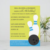 Invitation Bahama Blue Roll sur Bowling Anniversaire (Debout devant)